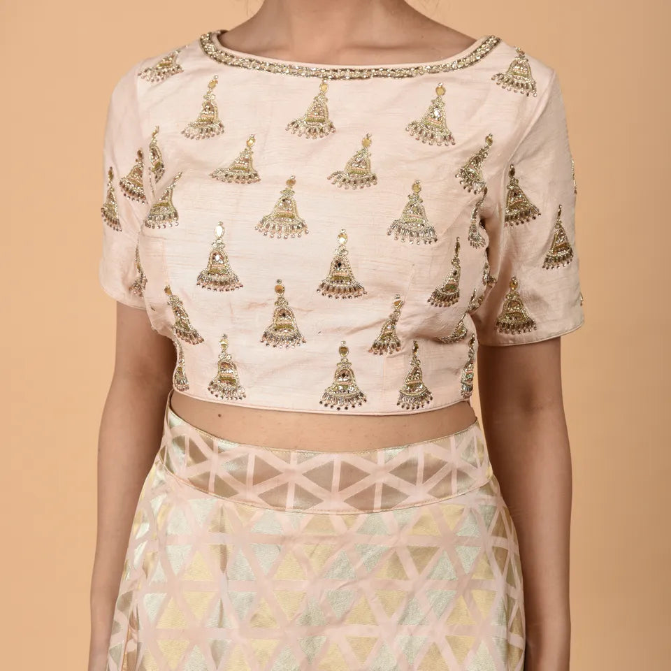 Art Silk fabric with stone work and embroidered dupatta